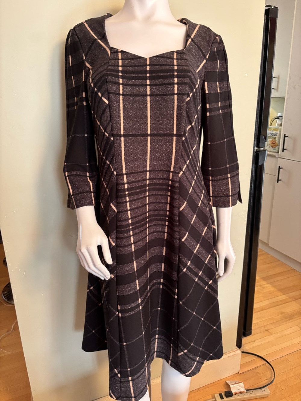 Gabby Skye Plaid Fit & Flare Dress | Classic Workwear